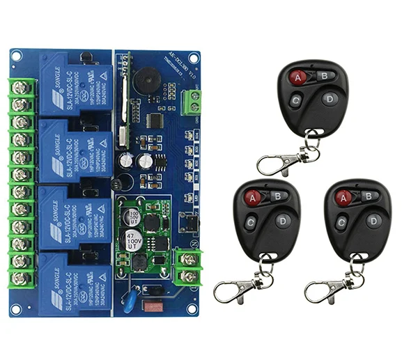 DC12V 24 V 36 48 30A 4CH РЧ беспроводной пульт дистанционного управления Переключатель