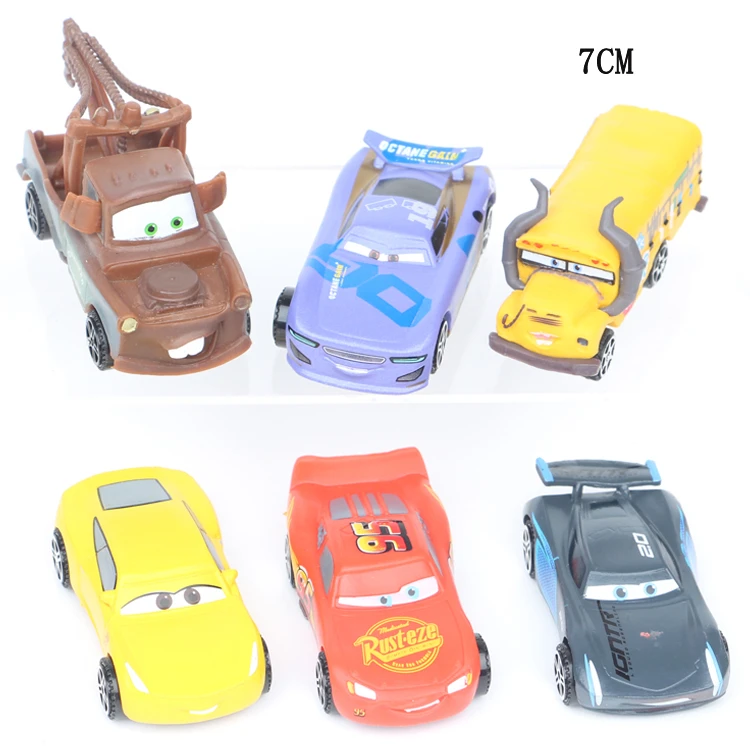 Disney Pixar Машинки 3 6 шт./лот 7 см Фигурки мини ПВХ фигурку Модель Куклы Классические