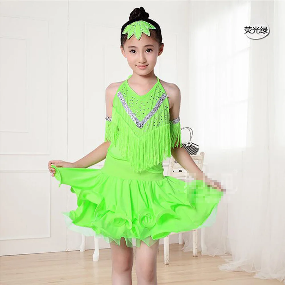 Для женщин Обувь для девочек черный Костюмы латиноамериканских танцев с