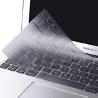 Водонепроницаемый силиконовый прозрачный чехол для клавиатуры для Macbook Air Pro 11 13 15 Retina Touch Bar 2020 2019 2018 пленка для клавиатуры ноутбука