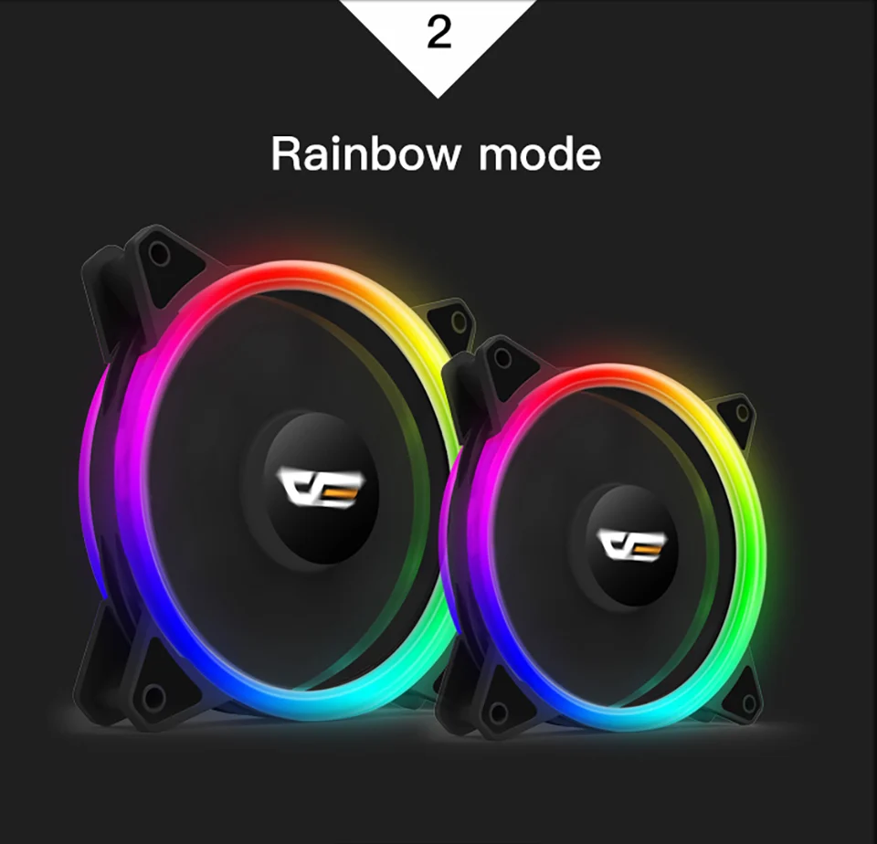 Darkflash dr12-pro 3 P-5 v AURA SYNC компьютер ПК охлаждающий вентилятор RGB Регулировка 120 мм тихий+ ИК пульт дистанционного управления компьютер кулер Корпус Вентилятор компьютер