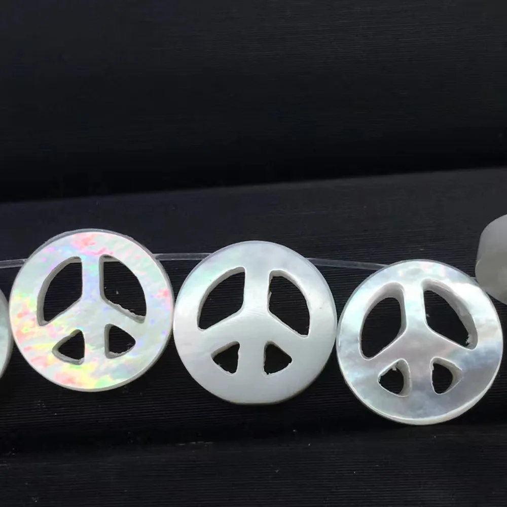 100 шт./лот 10 мм Мир знак Швабра бусины Природа перламутр ракушки для DIY ювелирных