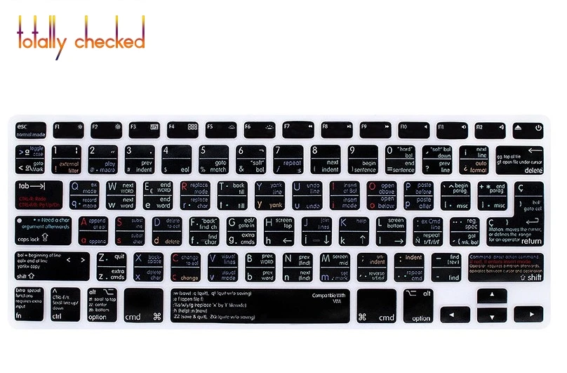 VIM / VI защитная накладка на клавиатуру с испанской клавиатурой для Macbook Air Pro Retina 13