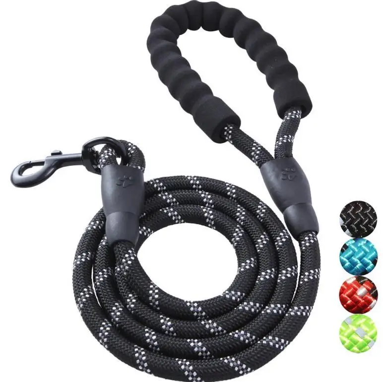 

Nylon Pet Dog Lead Puppy Walking Running Slip Collar Rope Strap Training Leashes Reflective 150cm long