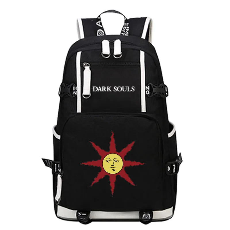 Мужской холщовый рюкзак для ноутбука Game Dark дорожный ранец унисекс большие