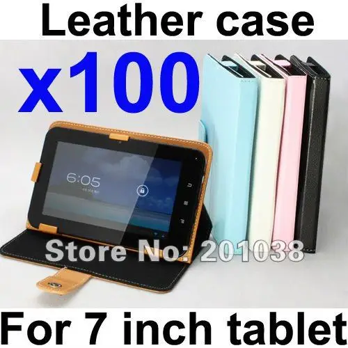 100 pieces/lot wholesale PU Leather Folio Stand Case Cover Multi Color for 7&quot Android Tablet PC MID.|case fiat|cover hard casecase opener |