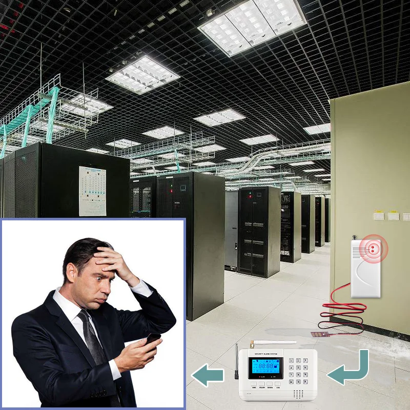 Fuers GSM PSTN SIM домашняя охранная сигнализация с клавиатурой ЖК экран телефонная
