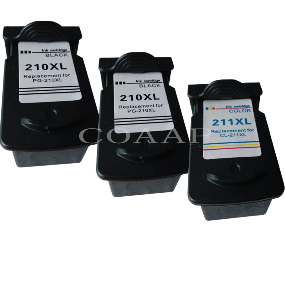 Заправляемый чернильный картридж PG 210 CL 211 для CANON PG210 CL211 XL принтера Pixma MX320 MX330 MX340