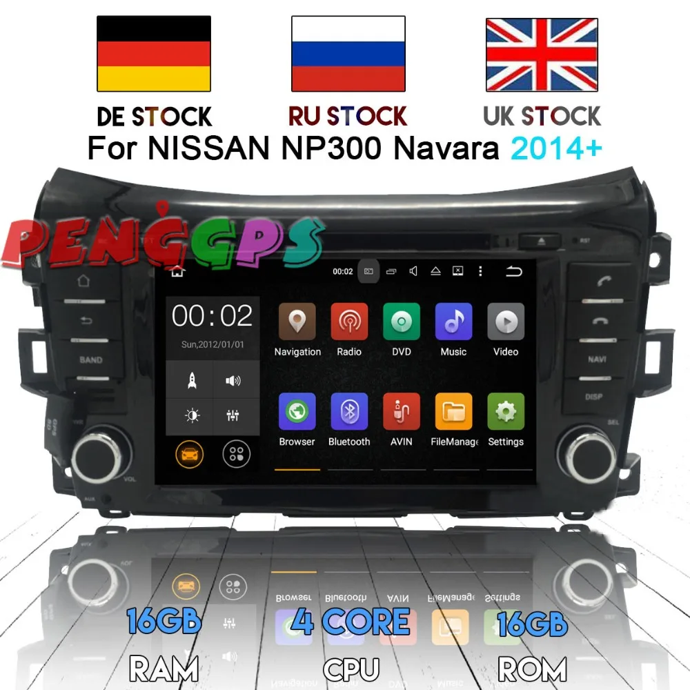Автомобильный gps навигация dvd плеер радио чистый Android 7 1 8 0 для NISSAN NP300 Navara 2014 2018