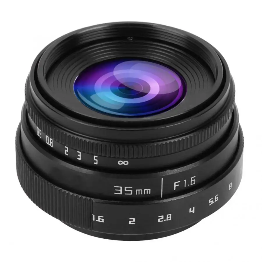 35 мм F1.6 CCTV C крепление объектив с большой диафрагмой для Sony NEX M4/3 FX адаптер f/1 6