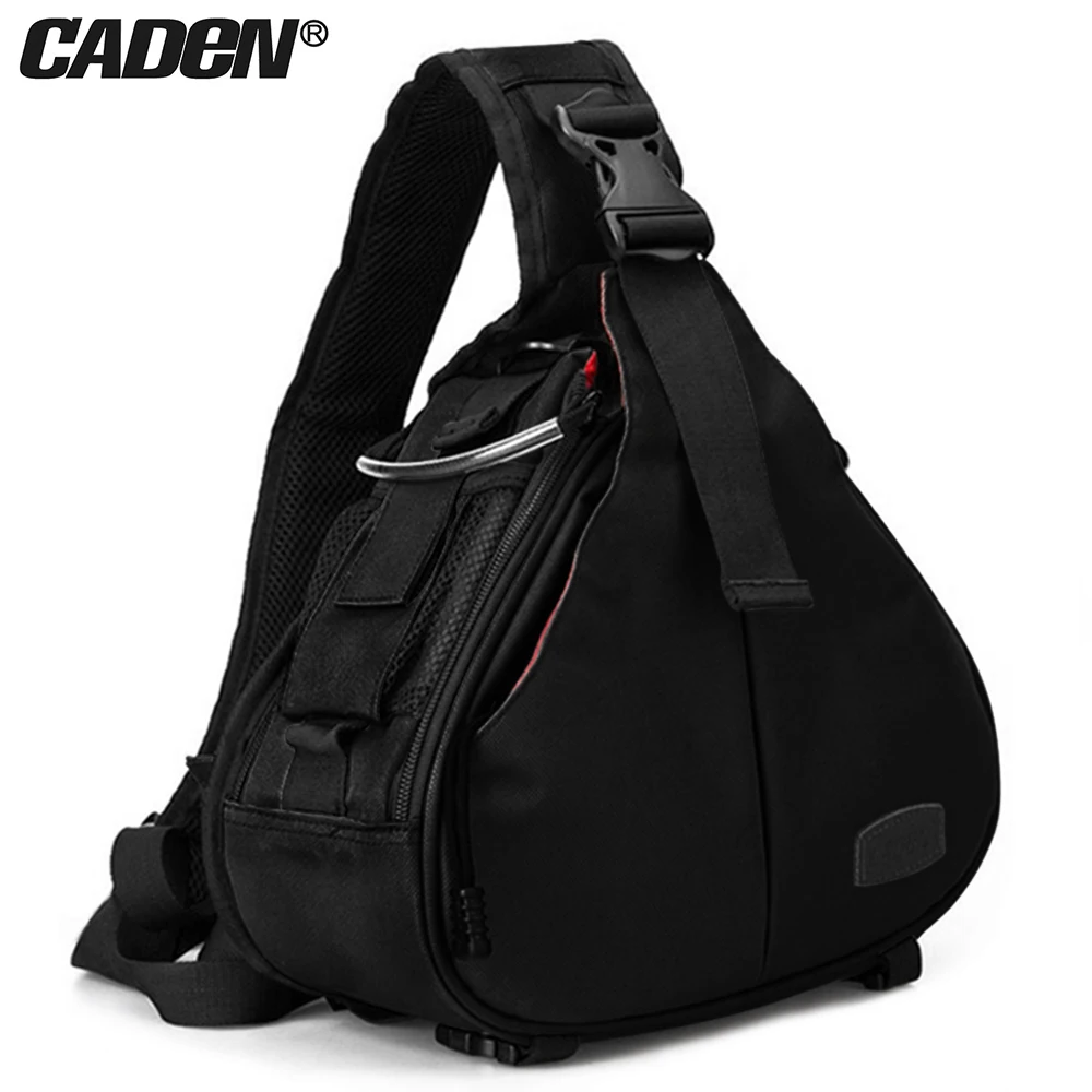 Caden DSLR камера Слинг Сумка Цифровая Фото Сумка через плечо Водонепроницаемый Рюкзак мягкий вкладыш чехол сумка с дождевиком для Canon sony