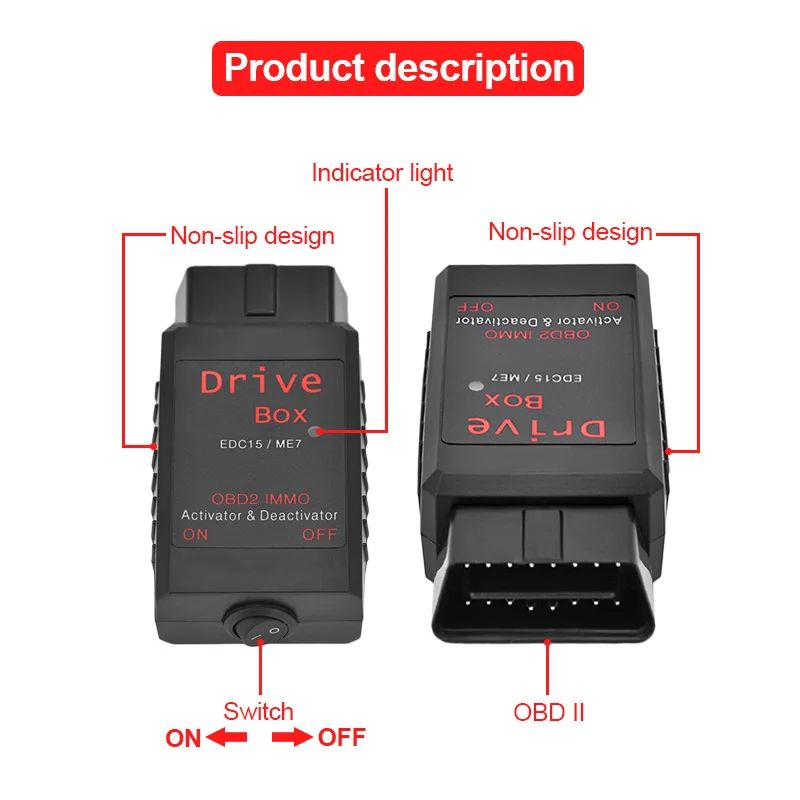 Топ Номинальная коробка привода OBD2 IMMO Деактиватор активатор DC15/ME7 Деактиватор|immo