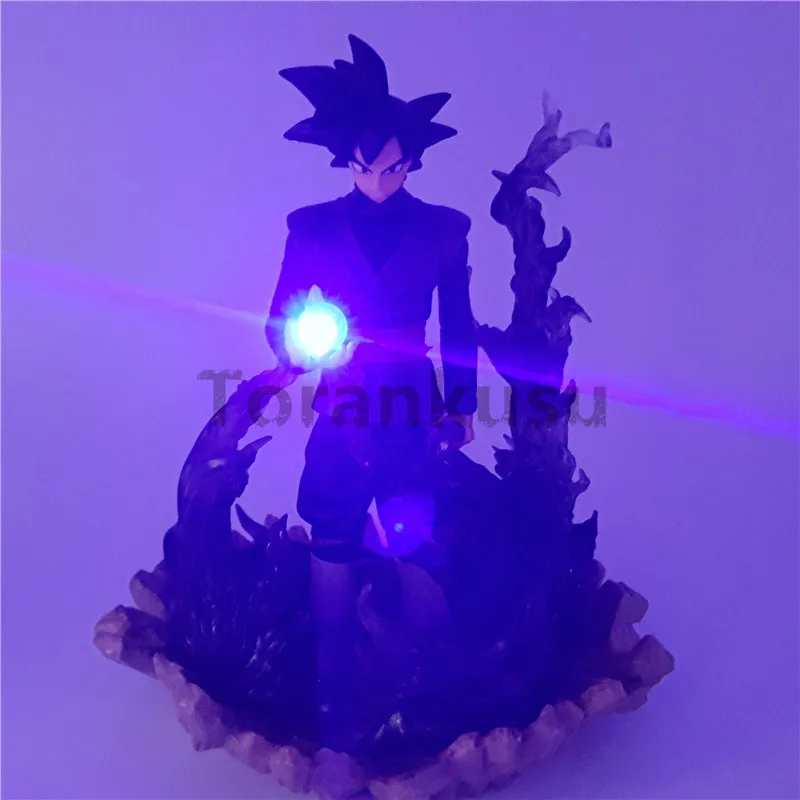 Dragon Ball Z фигурки черный Сон Гоку Zamasu светодиодные мяч Дракон Аниме Супер Saiyan DBZ 150 мм