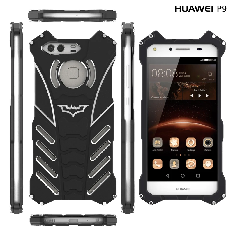 For huawei P9 case Original R-just Armor Heavy Metal Aluminum THOR IRONMAN protect Batman cool 3D phone shell cover for |