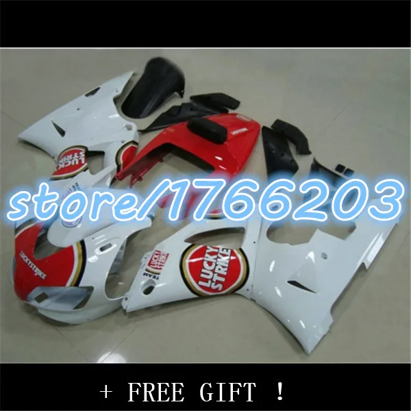 

Красно-белый полный обтекатель для женской модели 98-99 YZF R1 98 99 R1 98 99 YZFR1 YZF1000 98 99 1998 1999