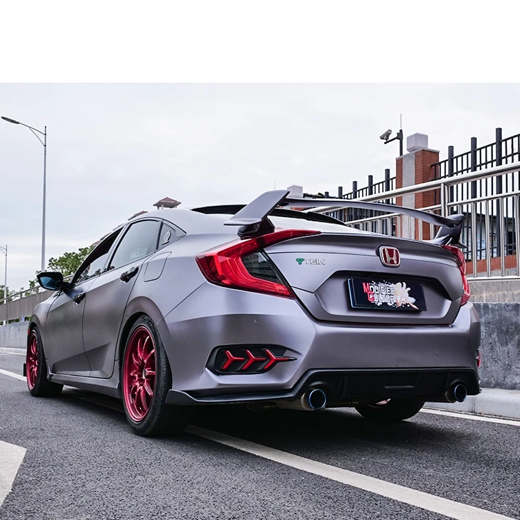 Для Honda Civic спойлер 2016 2017 автомобильный Стайлинг ABS пластик Неокрашенный задний