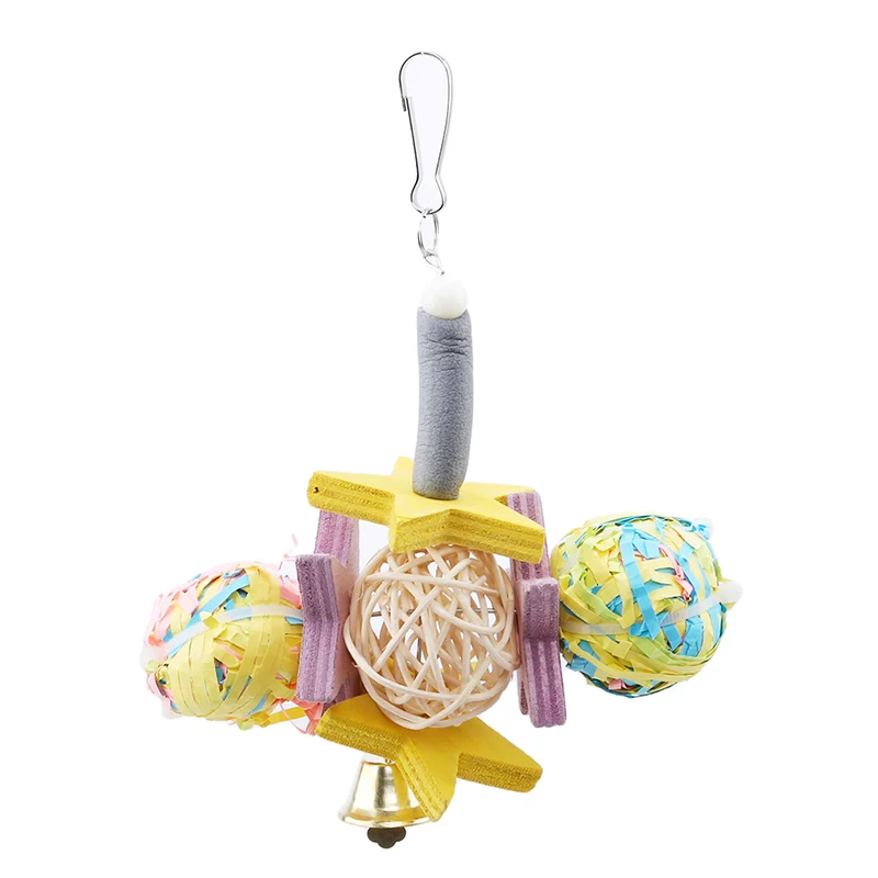 Новая деревянная игрушка Шредер животное птица попугай шар Cockatiel жевательные