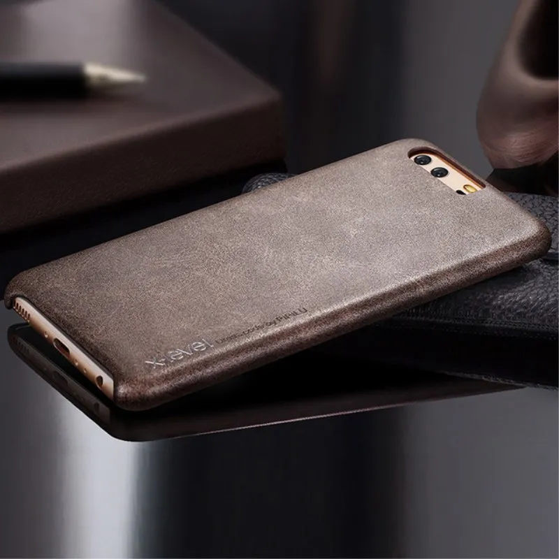 Для Huawei P20 Pro чехол X-level задняя крышка Жесткий Мягкий PU кожаный защитный Роскошный