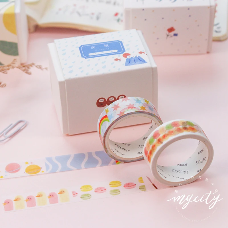 4 шт./партия ткань коллаж цветы васи лента diy Украшение для скрапбукинга маскирующая лента клейкая лента