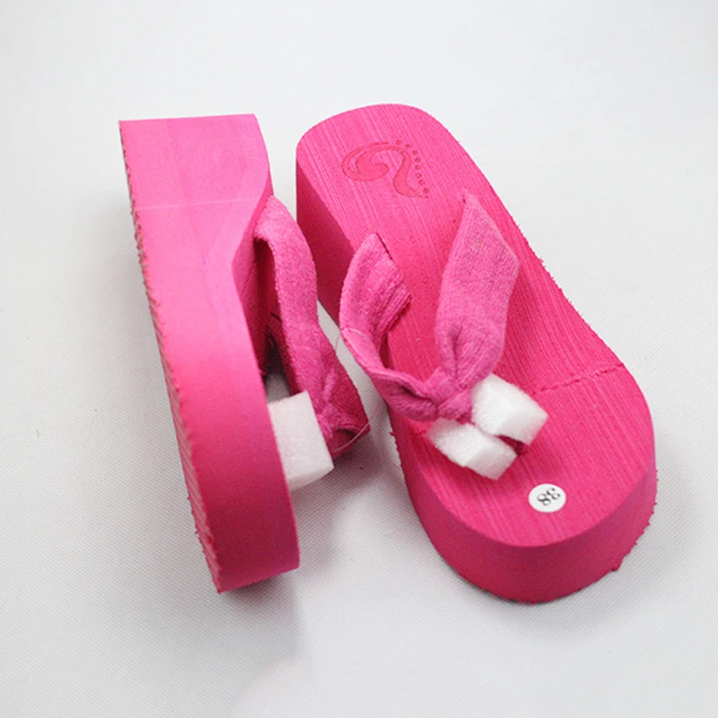 Новинка женская обувь на танкетке и Для женщин шлёпанцы для 2018 5 см средней высоты