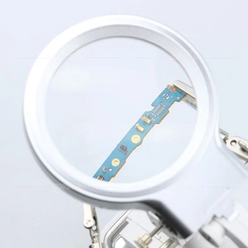 Фото CHUDA 3.5X светодиодная лупа для сварки ручная пайка ремонт USB увеличительное стекло CHUDA 3.5X светодиодная лупа для сварки ручная пайка ремонт USB увеличительное стекло
