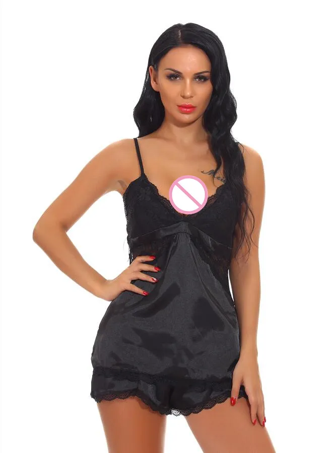 Сексуальное нижнее белье 6 цветов на бретелях Сексуальная атласная Шелковая