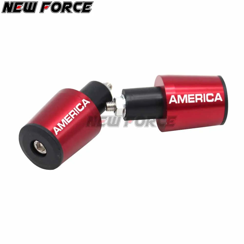 

CNC 22MM Handlebar Grips Handle Bar Cap End P For TriumphAMERICA 2004 2005