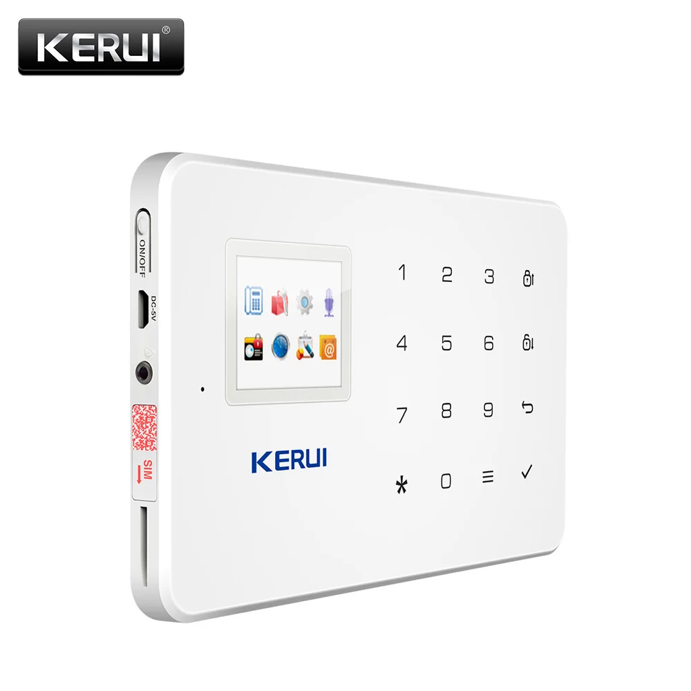 KERUI 1 7 дюймов TFT экран GSM домашняя охранная сигнализация защита приложение