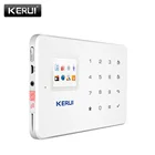 KERUI 1,7 дюймов TFT экран GSM домашняя охранная сигнализация защита приложение управление Встроенная сирена с датчиком двери Сигнализация