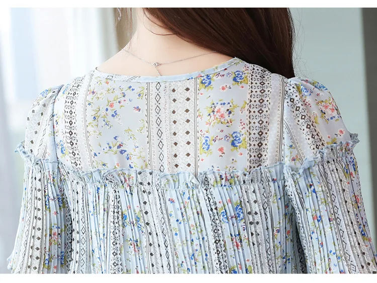 Летний винтажный Шифоновый Сарафан с цветочным рисунком, Boho, корейские элегантные женские платья средней длины, вечерние, сексуальные, повседневные, пляжные, Vestidos, большие размеры