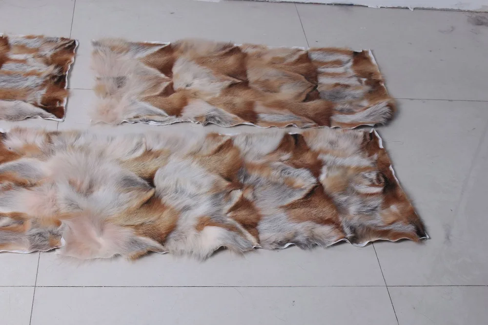 Коврик из меха Красной лисы одеяло натурального Лисьего пластина меха|fur plate|fox fur