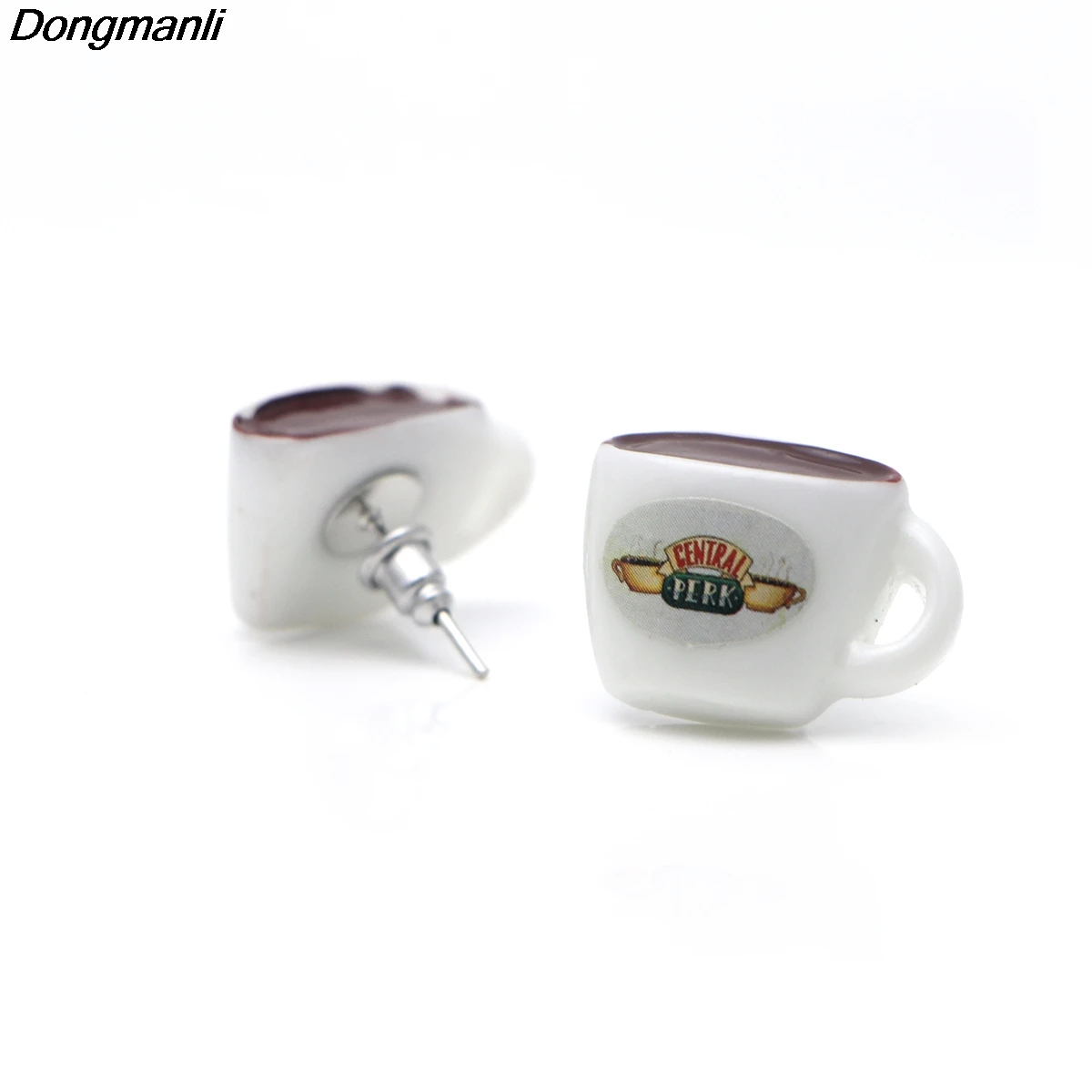 Женские акриловые серьги гвоздики DMLSKY в виде чашки кофе|Серьги-гвоздики| |