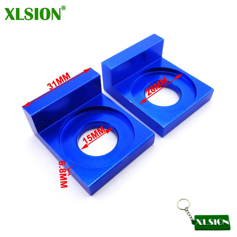 Blue XLSION 15 мм Pitbike цепной валик регулировочный механизм натяжителя для ССР XR50 CRF70 KLX TTR IMR Пит Байк мотоцикл - Цвет: Blue