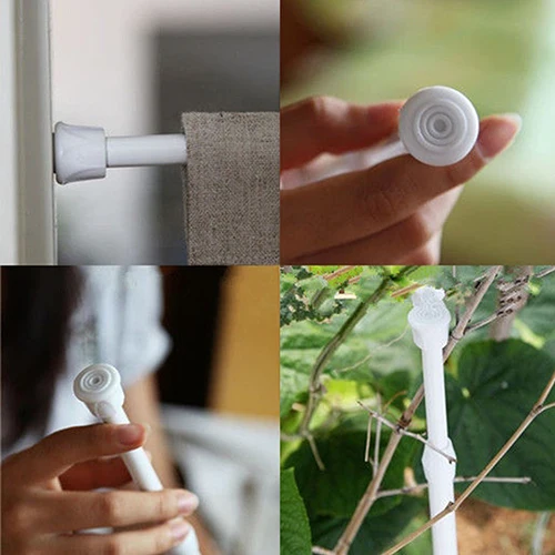 Регулируемая штанга из углеродистой стали Натяжная занавеска для ванной