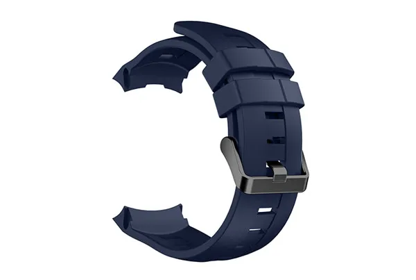 Силиконовые часы ремешок для Suunto AMBIT3 вертикальный браслет для Suunto траверс/Alpha/Spartan Замена ремешков с инструментами - Цвет: Midnight blue