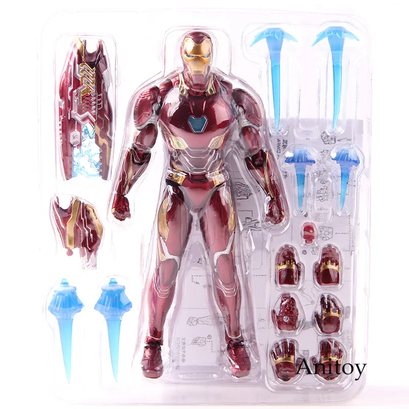 Figuarts СВЧ Железный человек MK50& Tamashi сценические ПВХ Фигурки Marvel Мстители Бесконечность войны со знаком Железного человека 50 Коллекционная модель игрушки