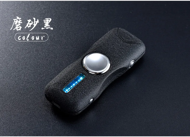 Fingertip gyro USB зарядка вращающийся красочный ветрозащитный прикуриватель гром светильник электронная сигарета плазменная двойная дуга