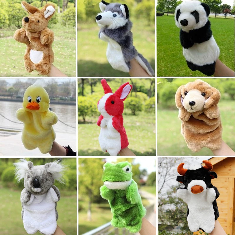 Плюшевые куклы Кролик Панда Корова собака лягушка кукла Fantoche родитель ребенок