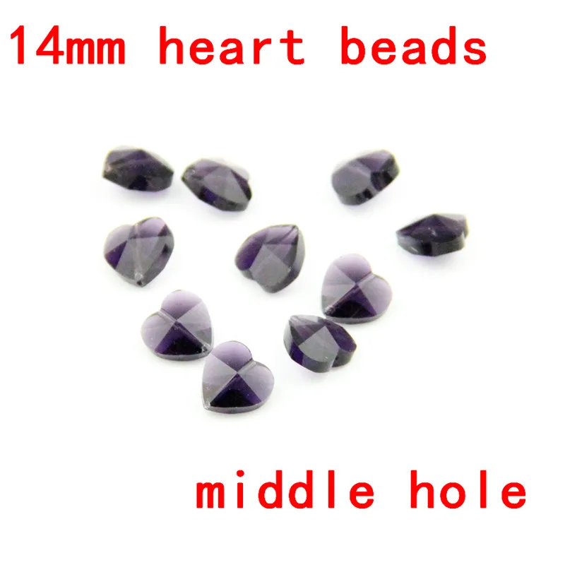 100 шт. 1000 фиолетовые бусины в форме сердца одном отверстии|violet violets|violet beadsviolet crystal |