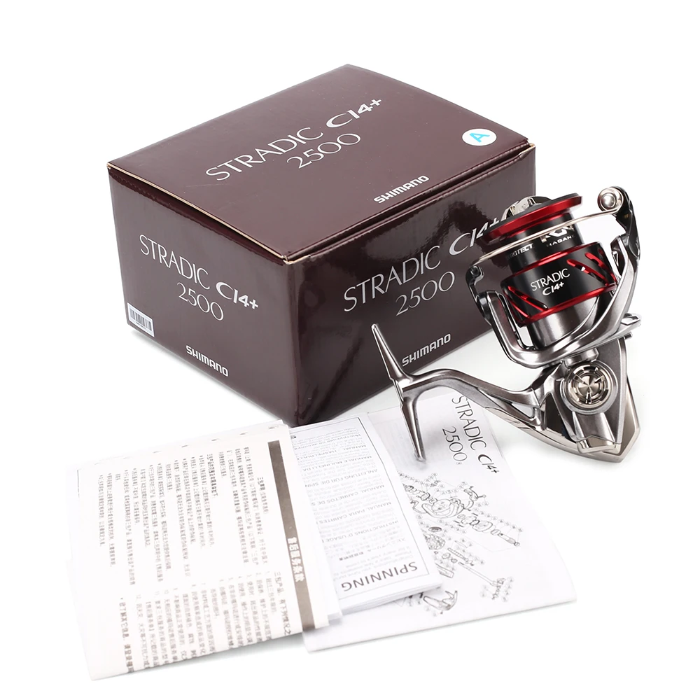 Shimano Оригинал STRADIC CI4 1000HG 2500HG C3000HG 4000XG спиннинговая катушка 7BB X Ship алюминиевая с