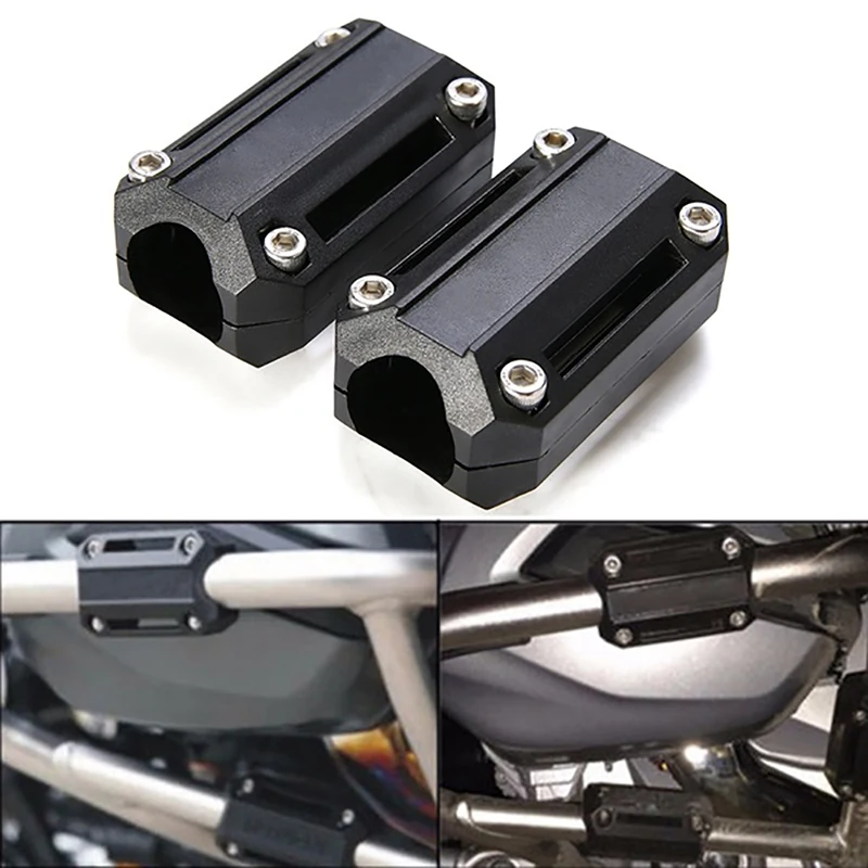 

2X 25mm Motorcycle Engine Protection Guard Bumper Decor Block Crash Bar