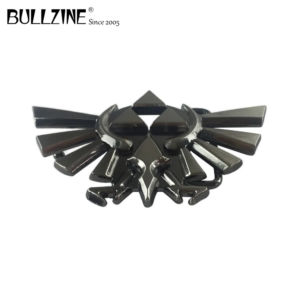 Ремень Bullzine Legend of zelda с пряжкой черная отделка FP-03189 подходит для ремней шириной 4