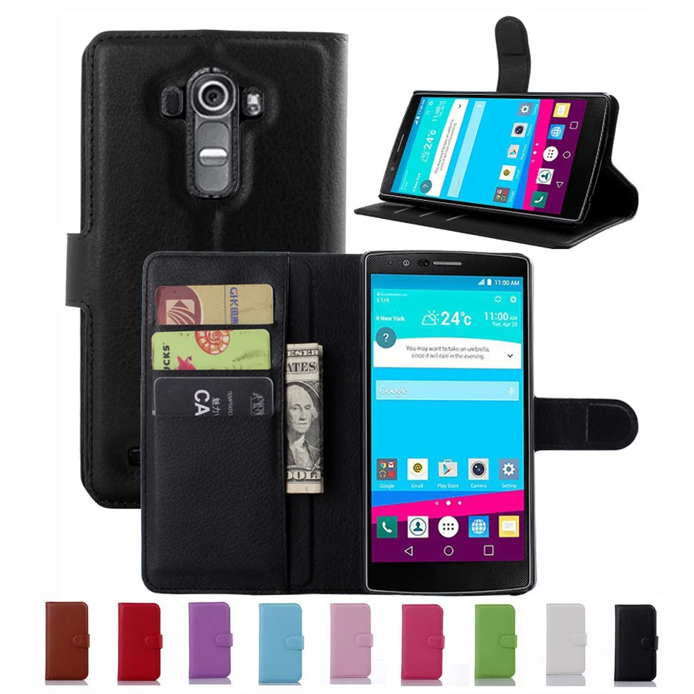 Супер искусственная кожа Coque Carcasa для LG G4 H815 h810 vs986 F500 lgg4 флип чехол из натуральной