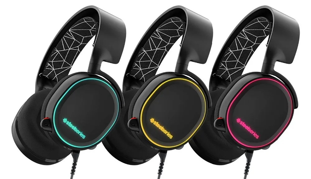 Игровая гарнитура SteelSeries Arctis 5 с наушниками DTS: X 7 1 Surround для ПК PlayStation 4 VR Android и iOS