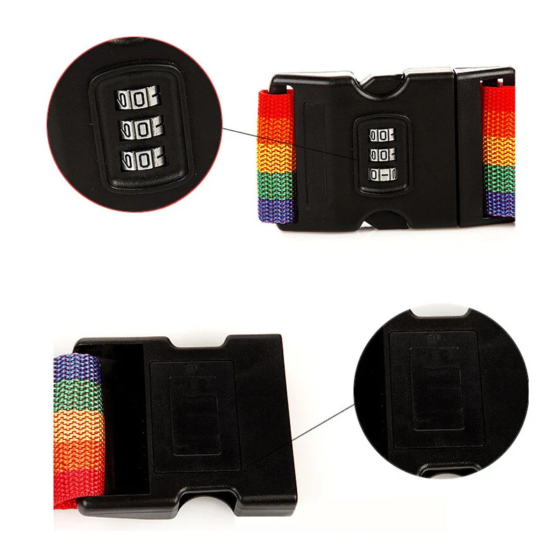 Дорожный чемодан безопасности веревка багажный ремень Регулируемый пароль