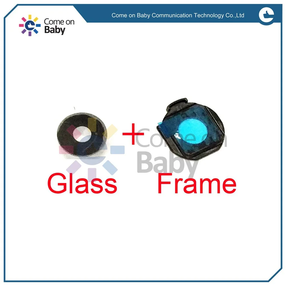 Оригинальная Задняя стеклянная крышка объектива камеры + рамка клейкая наклейка