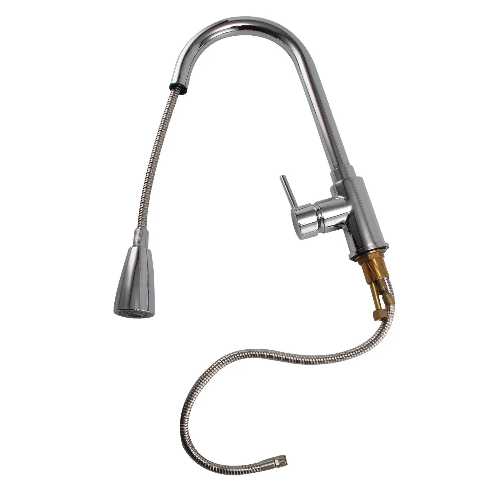 Современная кухонная раковина вытяжной распыляющий смеситель хромированные