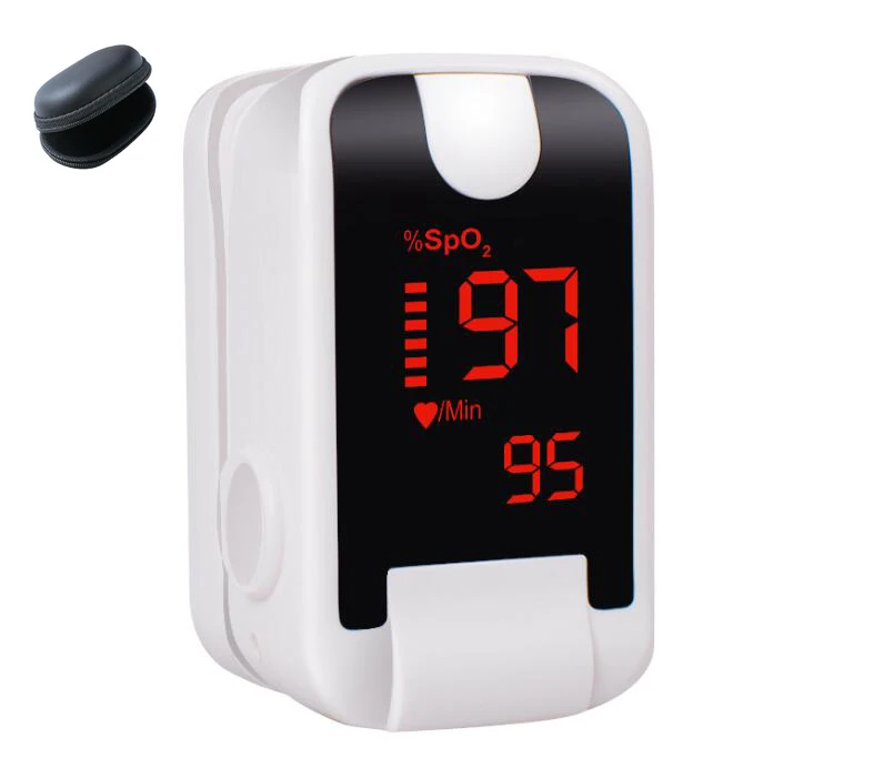 White-Case Oximetro De Dedo Finger Pulse Oximeter Blood Oxygen Saturometro SPO2 PR Oxymeter De Pulso Portable Saturator Pulsioximetro - Цвет: White-Case