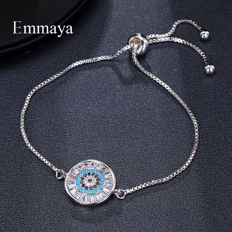 EMMAYA, новая мода, регулируемые браслеты для женщин, кристалл, шарм, свадебный браслет, вечерние ювелирные изделия, подарок другу
