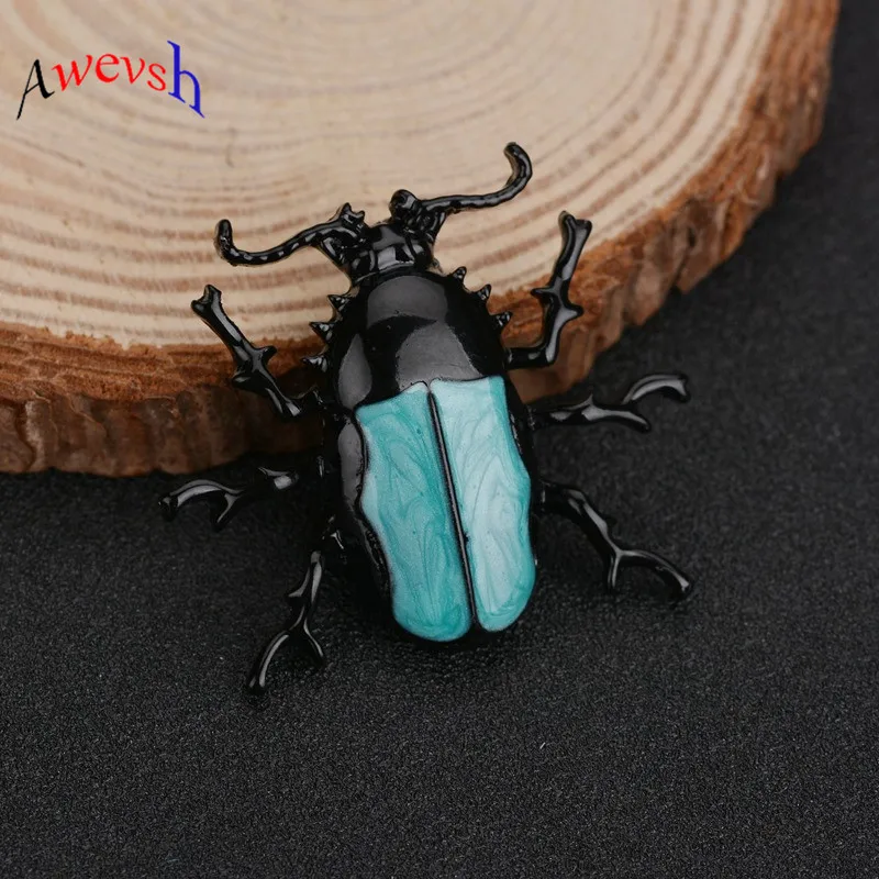 Awevsh vailable Beetle Brooches for Women and Men Shipping Bugs Brooch Pin Fashion Jewelry Good Gift | Украшения и аксессуары